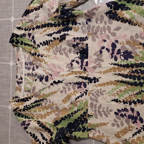 BODEN Leaf Floral 100 % Linen Dress, Size 10R - Picture 5 of 15